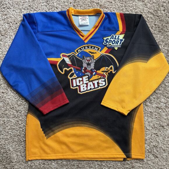Vintage Other - Vintage Austin Ice Bats Hockey Jersey Men’s Size Small WPHL ProJoy Minor League